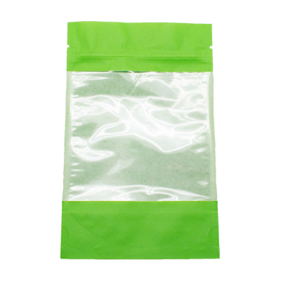 Пакет Zip-lock зеленый с окном 10,5*18,5см