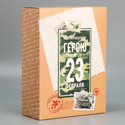Коробка 22*30*10см 23 февраля